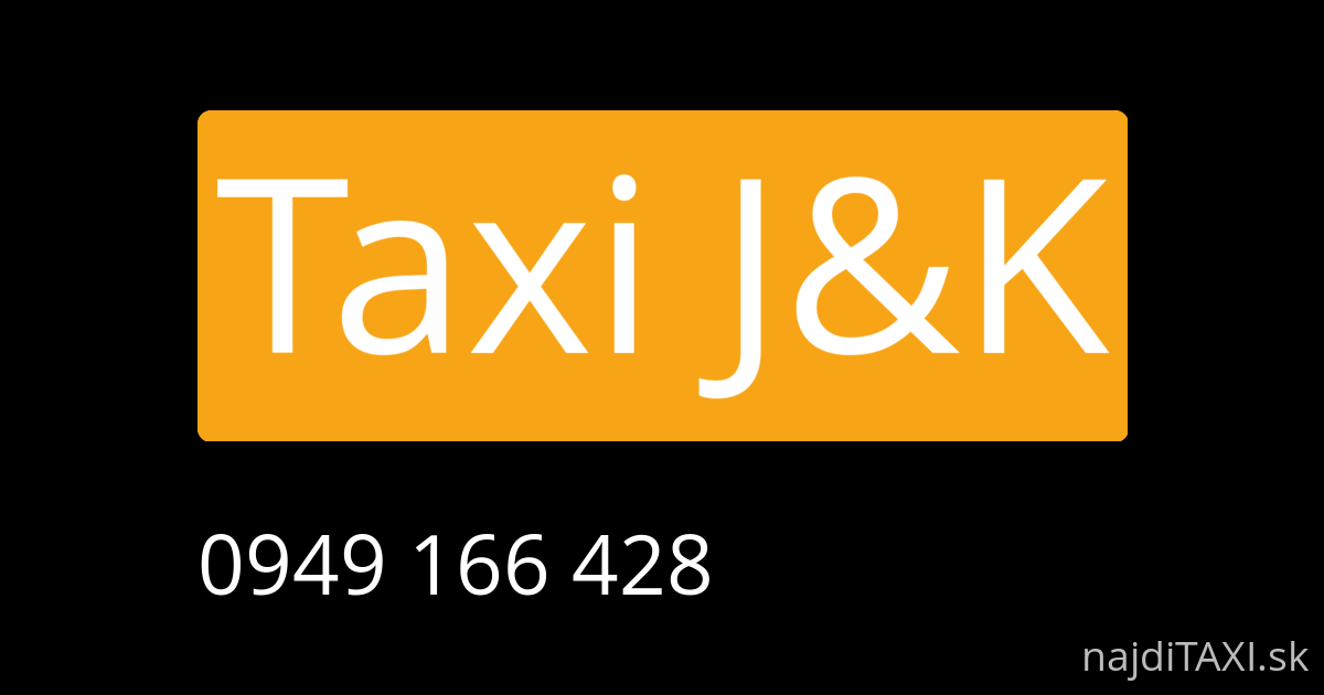 Taxi J&K (Bardejov)