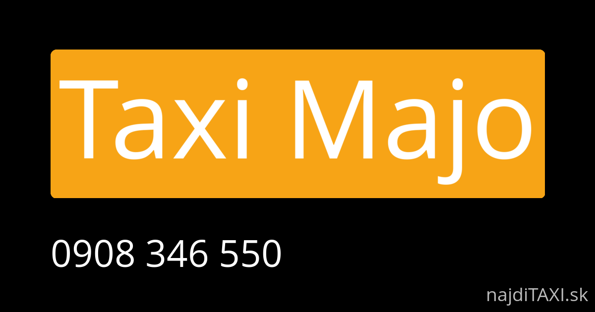 Taxi Majo (Bardejov)