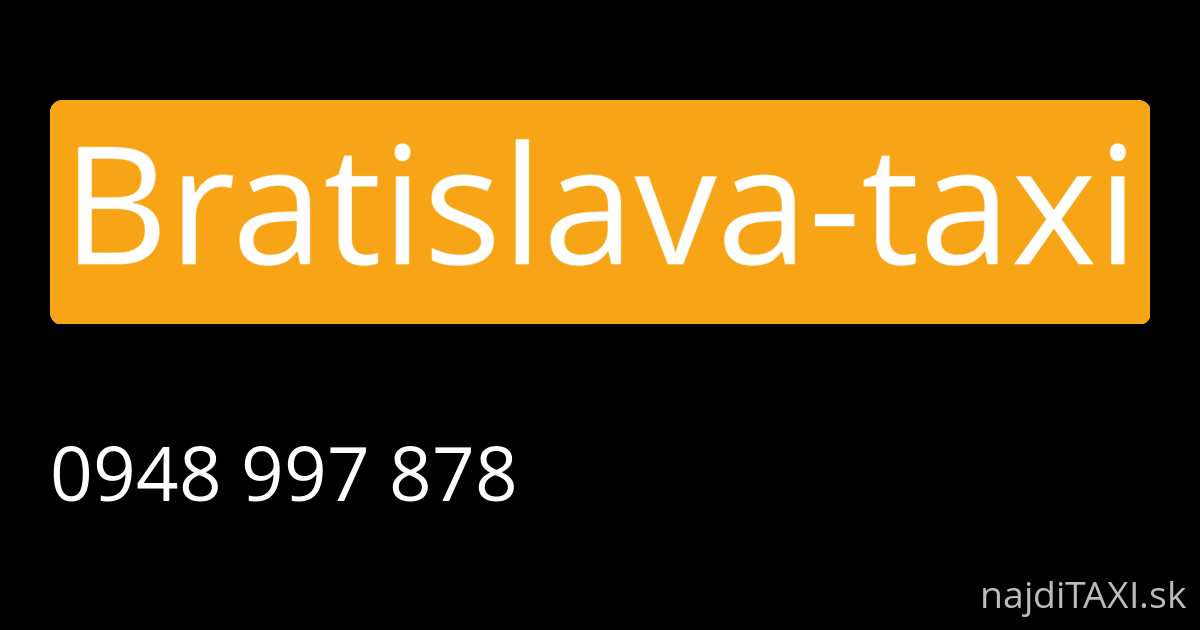 Bratislava-taxi (Bratislava)