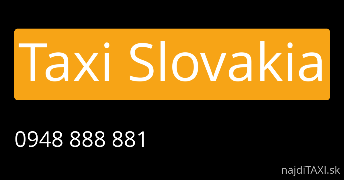 Taxi Slovakia (Bratislava)