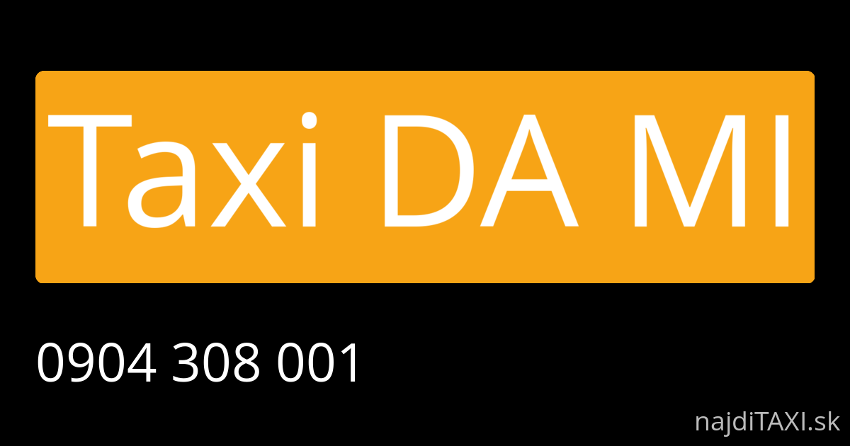 Taxi DA MI (Bytča)