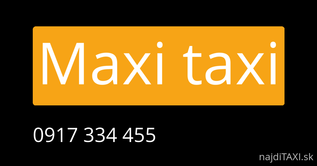 Maxi taxi (Čadca)