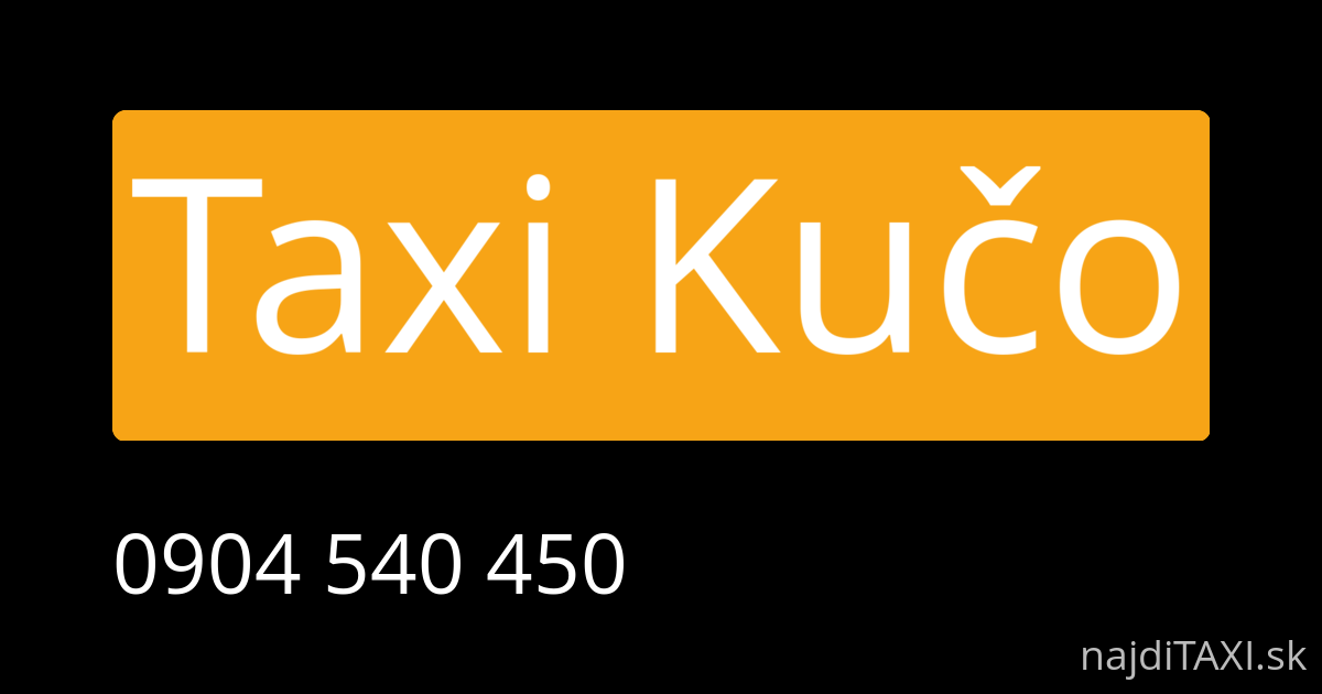 Taxi Kučo (Čadca)