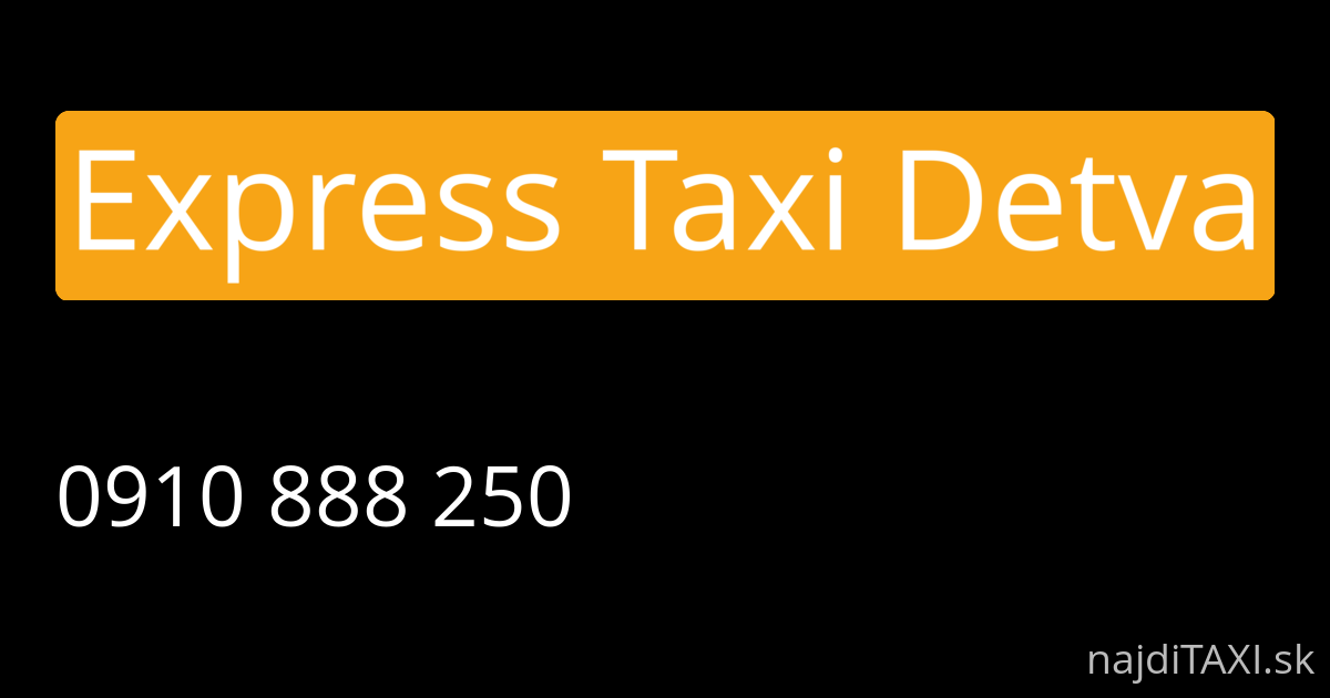 Express Taxi Detva (Detva)
