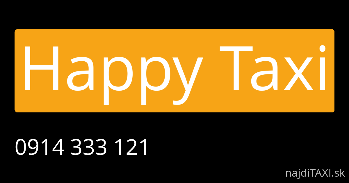 Happy Taxi (Dubnica nad Váhom)