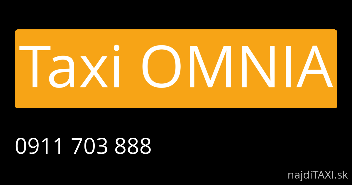 Taxi OMNIA (Dubnica nad Váhom)