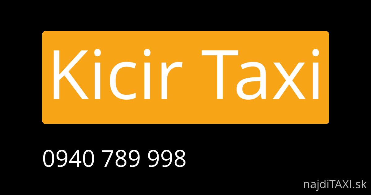 Kicir Taxi (Galanta)