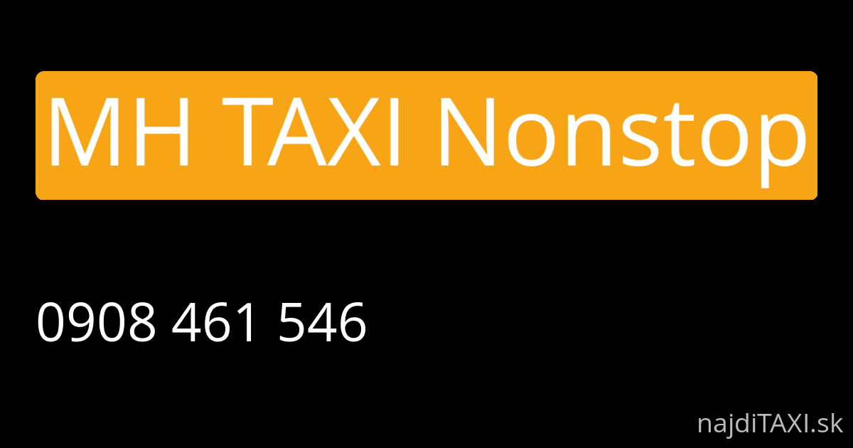 MH TAXI Nonstop (Hlohovec)