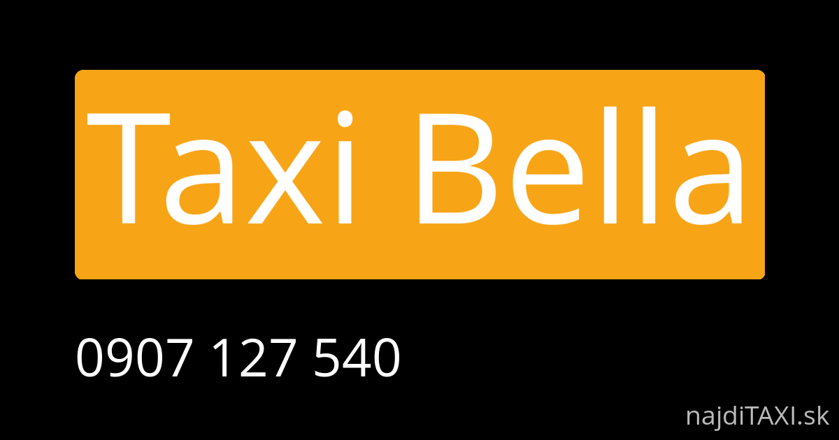 Taxi Bella (Holíč)