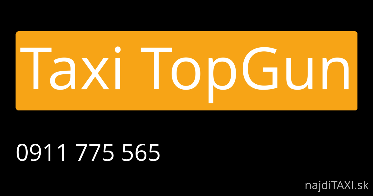 Taxi TopGun (Holíč)