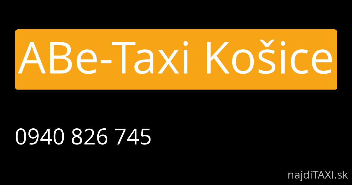 ABe-Taxi Košice (Košice)