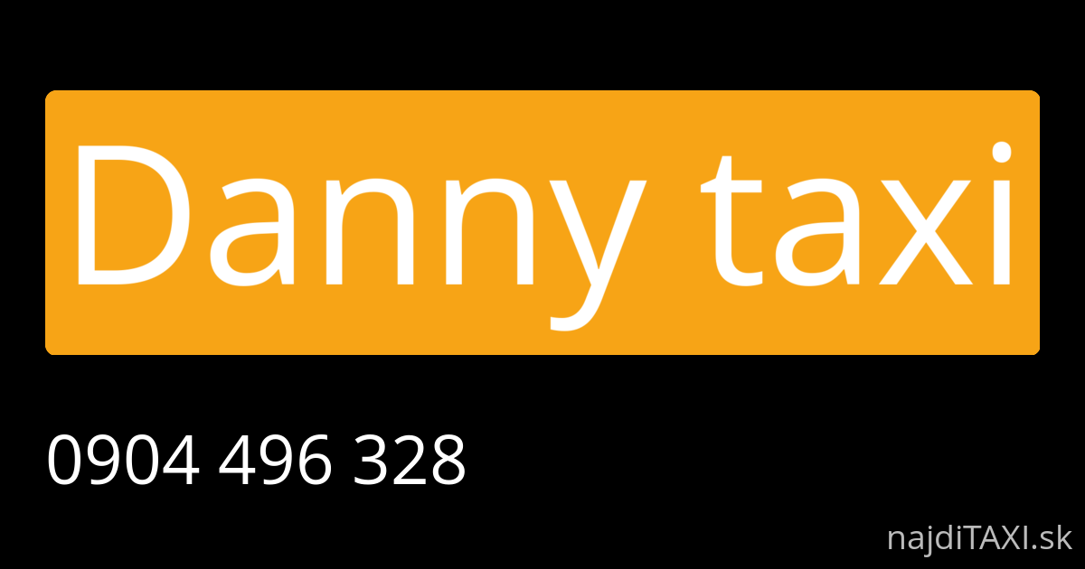 Danny taxi (Košice)