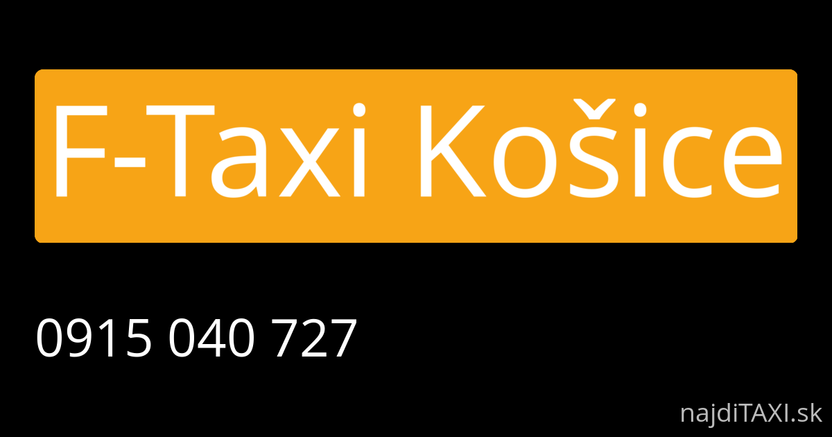 F-Taxi Košice (Košice)
