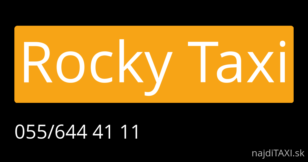Rocky Taxi (Košice)