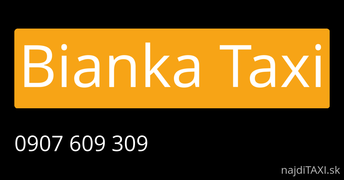 Bianka Taxi (Levice)