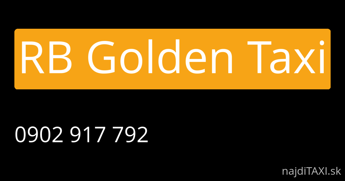 RB Golden Taxi (Levice)