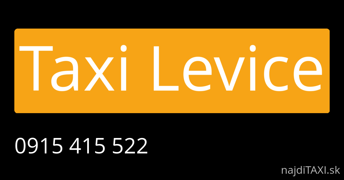 Taxi Levice (Levice)