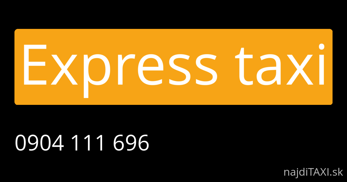 Express taxi (Lučenec)
