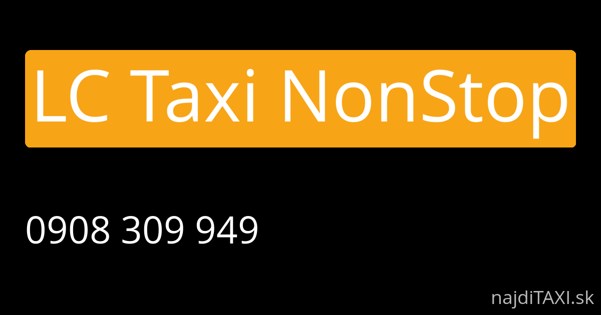 LC Taxi NonStop (Lučenec)