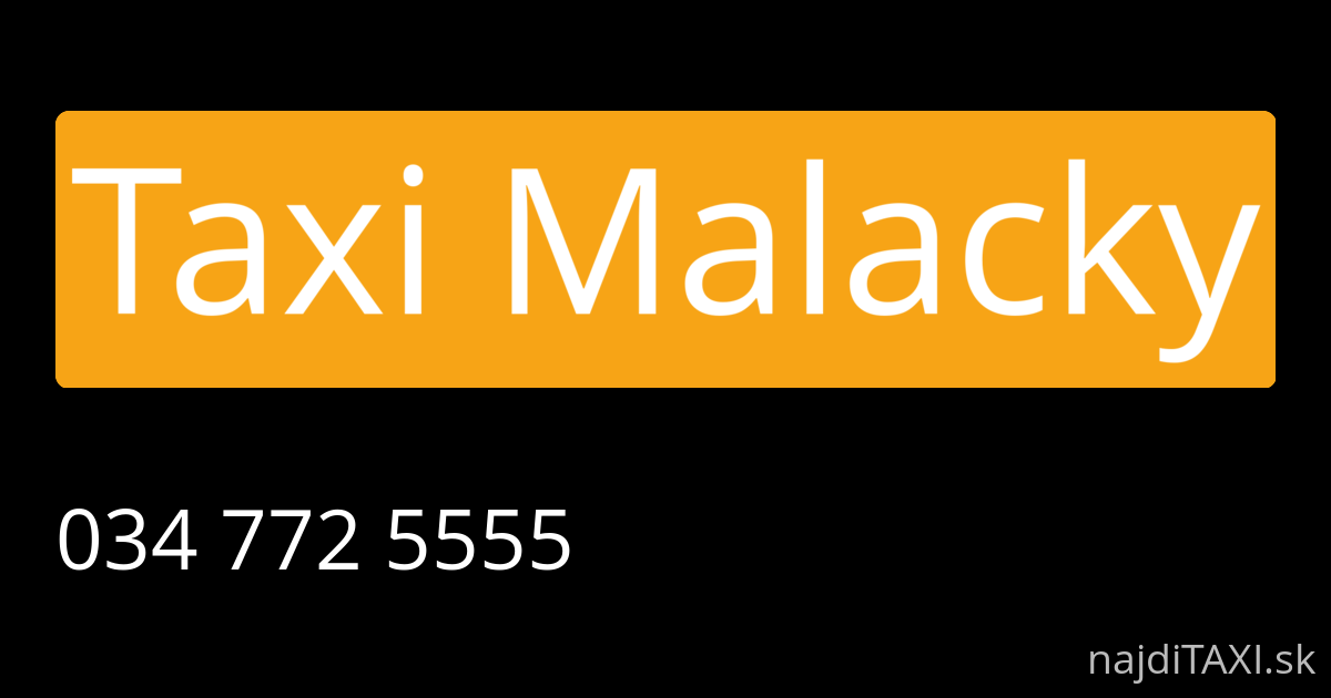 Taxi Malacky (Malacky)