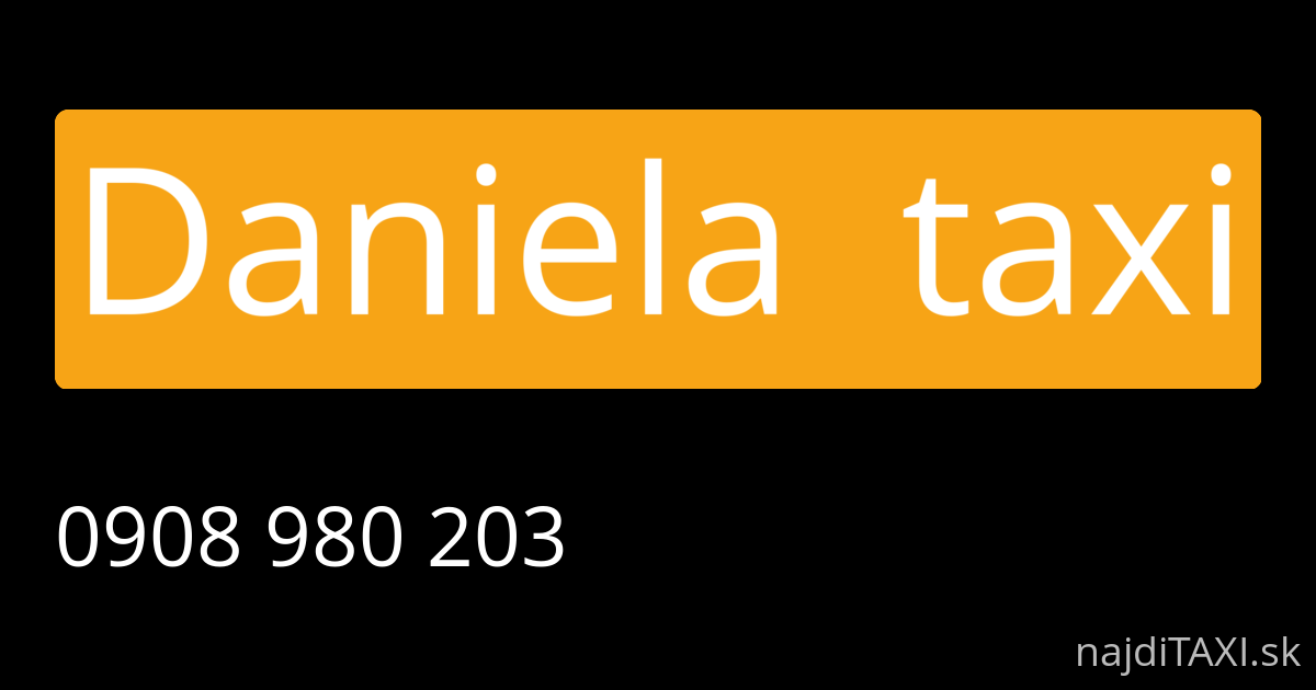 Daniela  taxi (Michalovce)