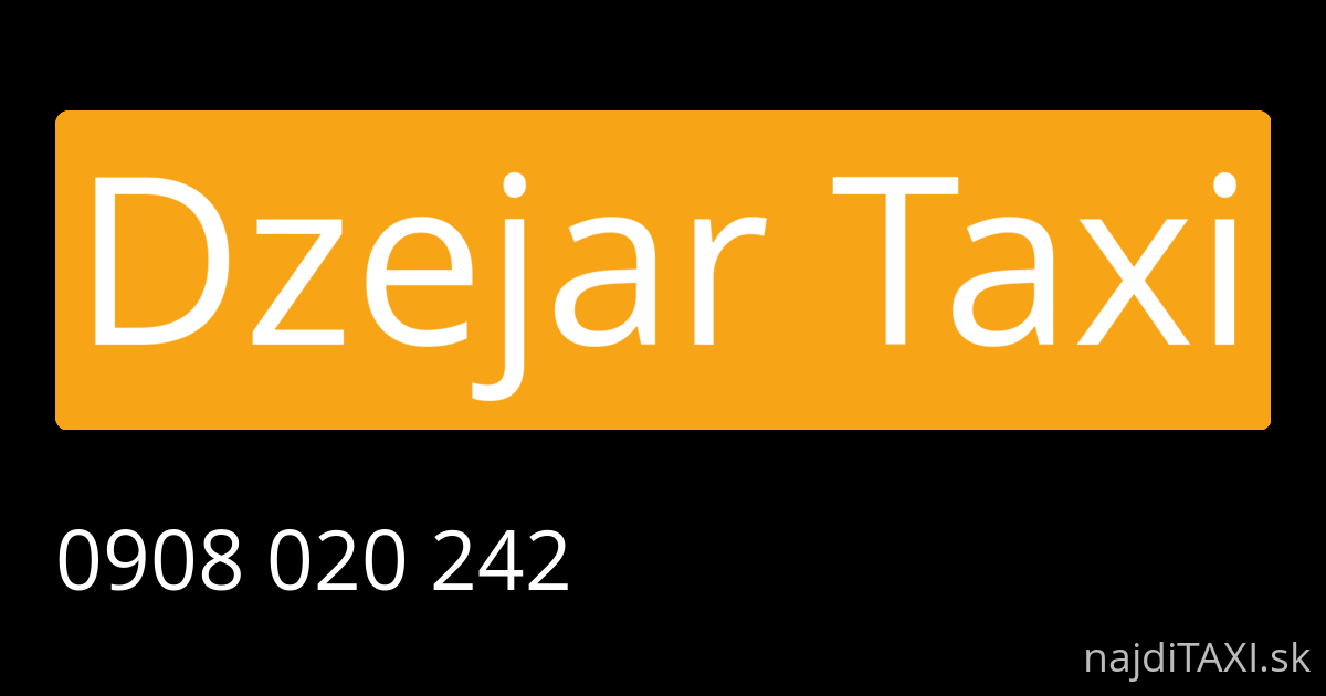 Dzejar Taxi (Michalovce)