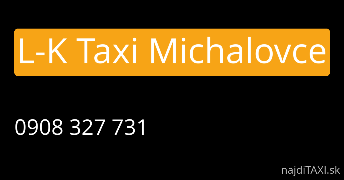 L-K Taxi Michalovce (Michalovce)