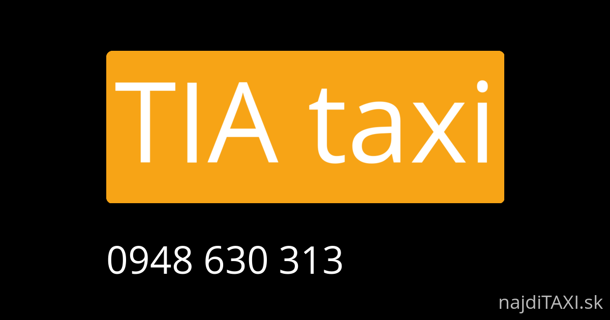 TIA taxi (Michalovce)