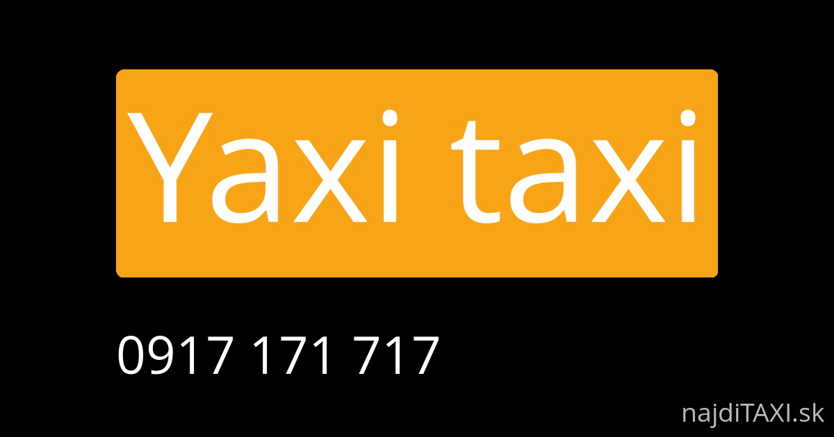 Yaxi taxi (Michalovce)