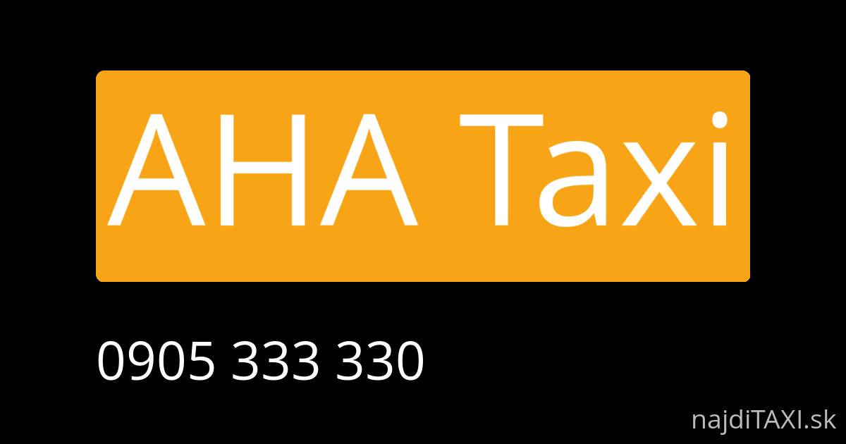 AHA Taxi (Námestovo)