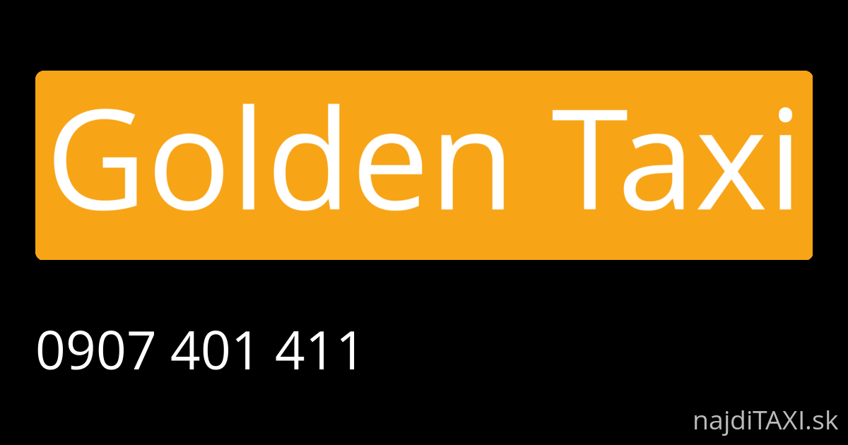 Golden Taxi (Námestovo)