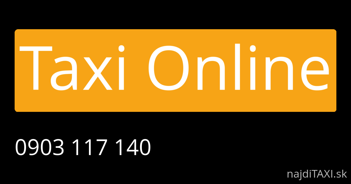 Taxi Online (Námestovo)