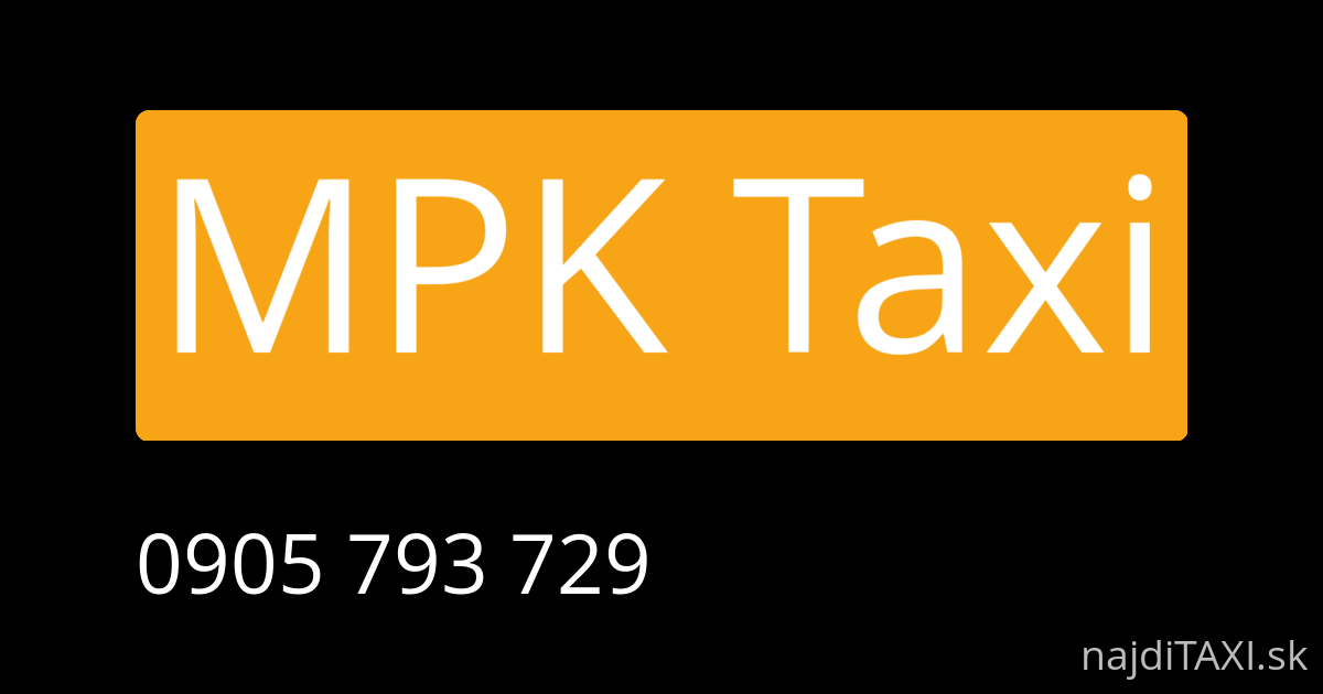 MPK Taxi (Nitra)