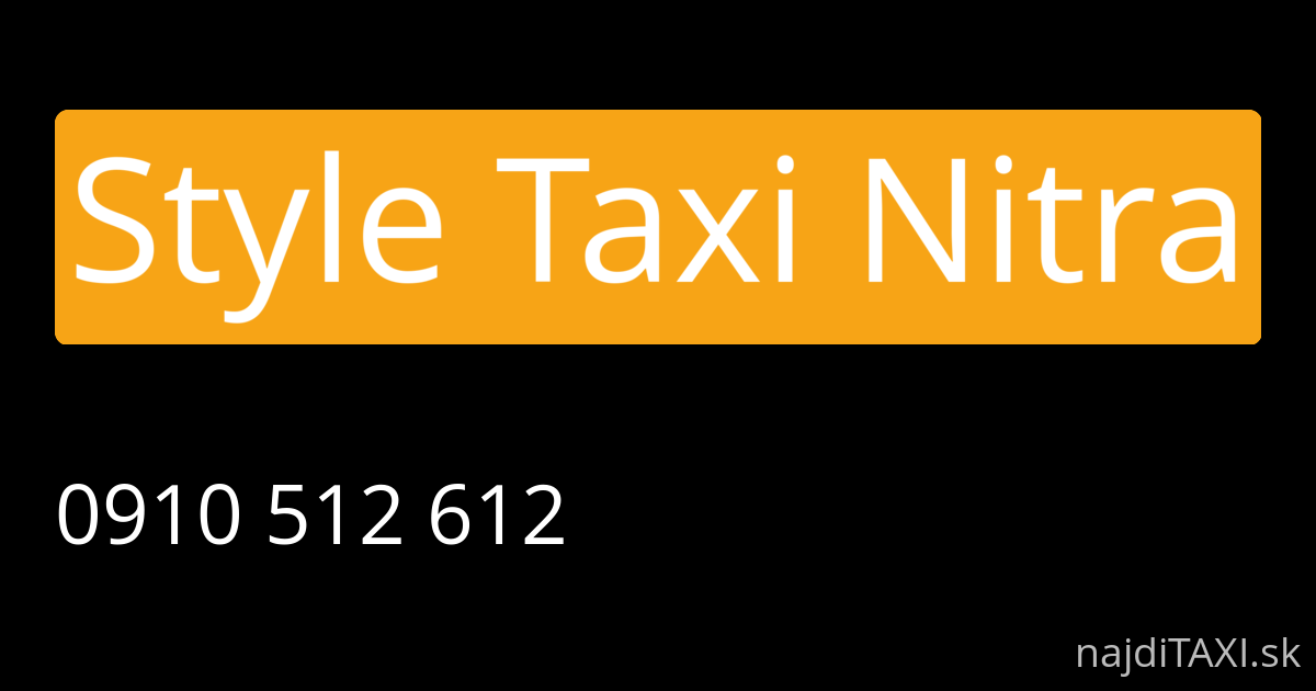 Style Taxi Nitra (Nitra)