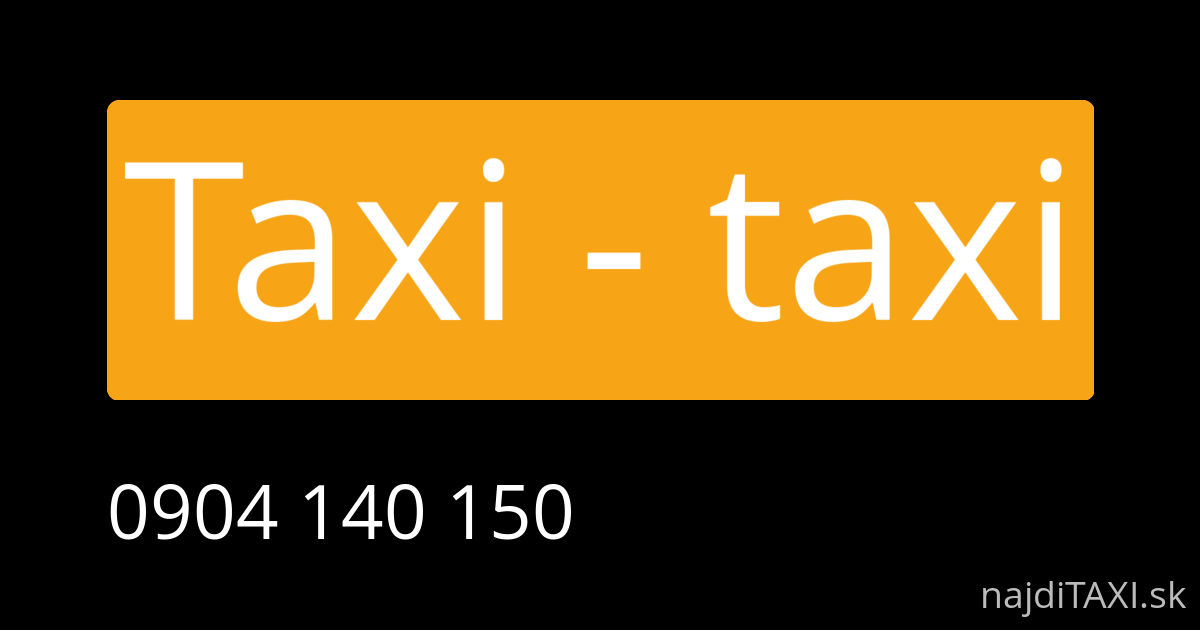 Taxi - taxi (Nitra)