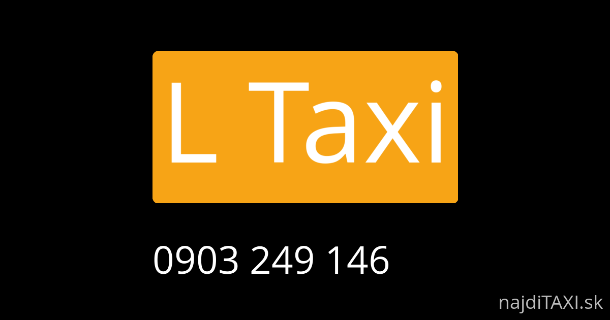 L Taxi (Nováky)