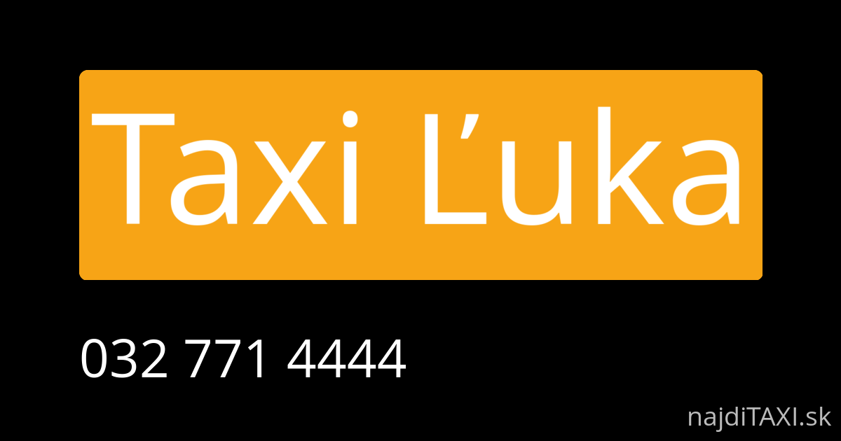 Taxi Ľuka (Nové Mesto nad Váhom)
