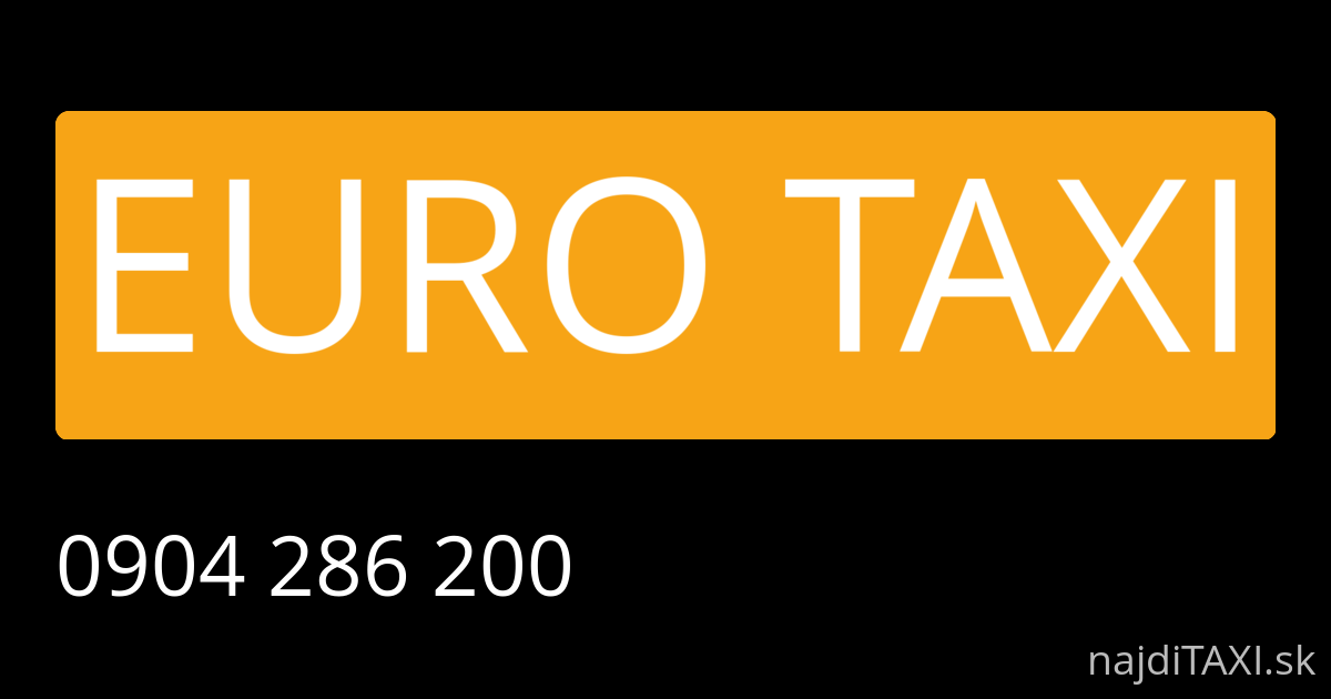 EURO TAXI (Nové Zámky)