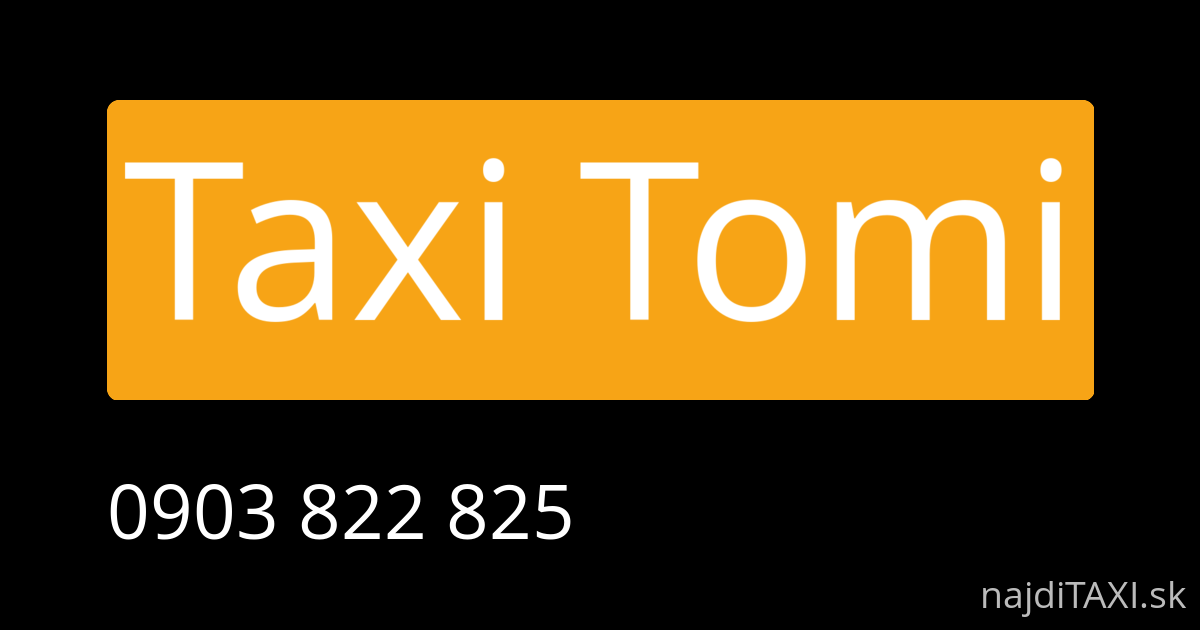 Taxi Tomi (Nové Zámky)