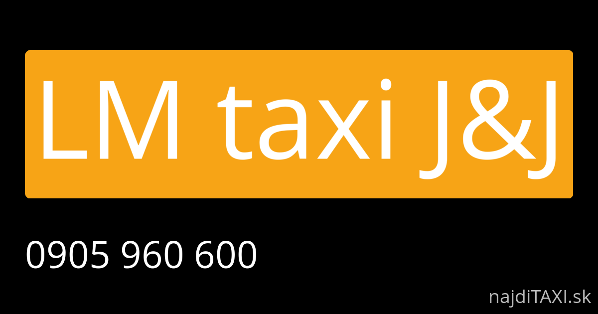 LM taxi J&J (Piešťany)