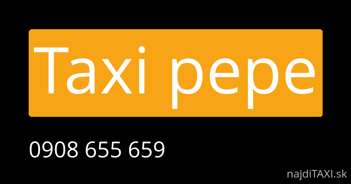Taxi pepe (Piešťany)