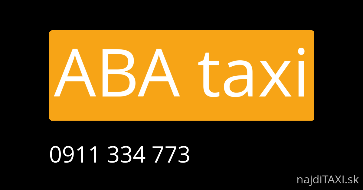 ABA taxi (Poprad)