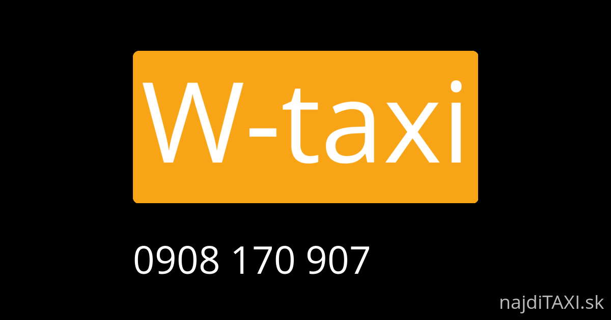 W-taxi (Poprad)
