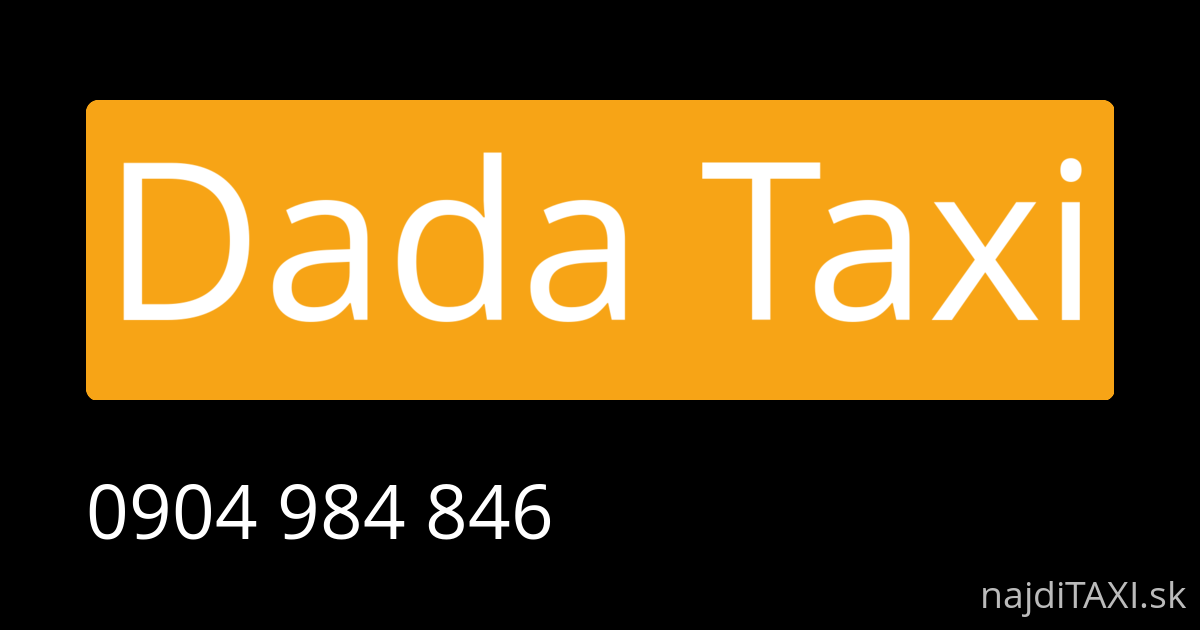Dada Taxi (Považská Bystrica)
