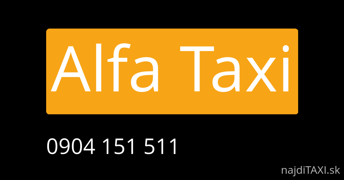 Alfa Taxi (Prievidza)