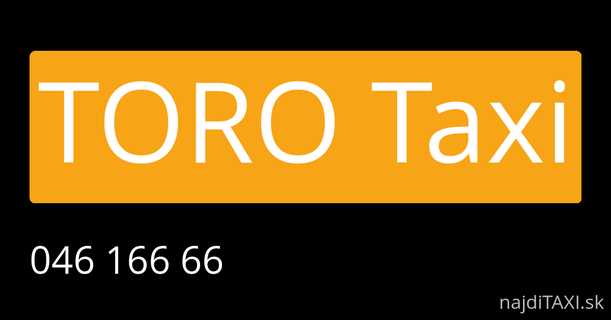 TORO Taxi (Prievidza)