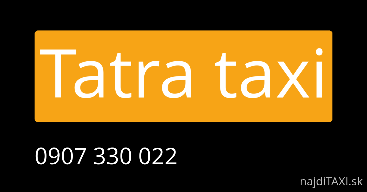 Tatra taxi (Ružomberok)