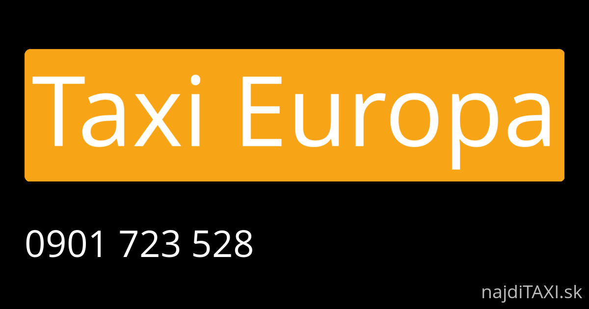 Taxi Europa (Ružomberok)