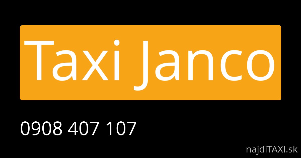 Taxi Janco (Ružomberok)