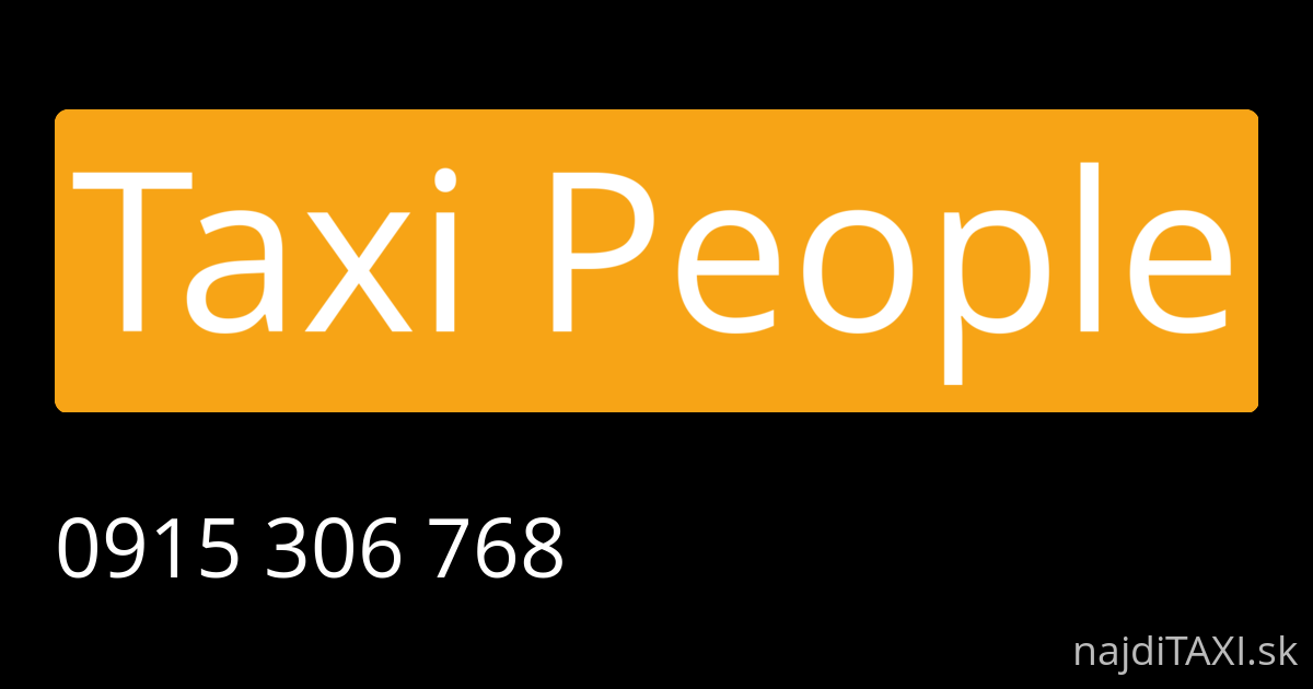 Taxi People (Ružomberok)